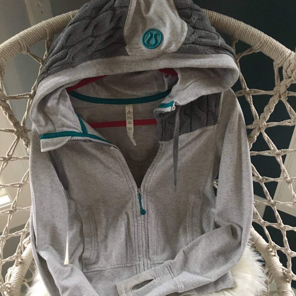 Lululemon gray full zip hoodie